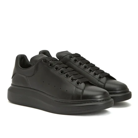 Alexander McQueen 6186 Siyah Erkek Deri Sneaker Ayakkabı